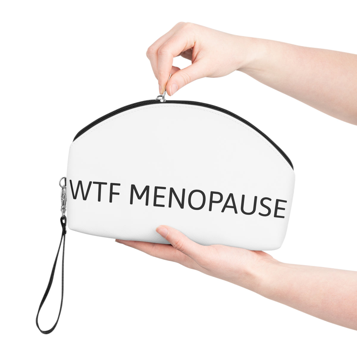 Makeup Bag — WTF Menopause Cosmetic Pouch, Funny Menopause Gift for Women