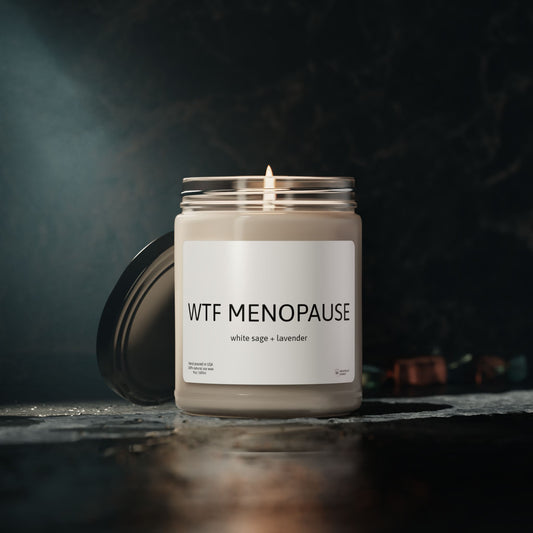 WTF MENOPAUSE Scented Soy Candle, 9oz