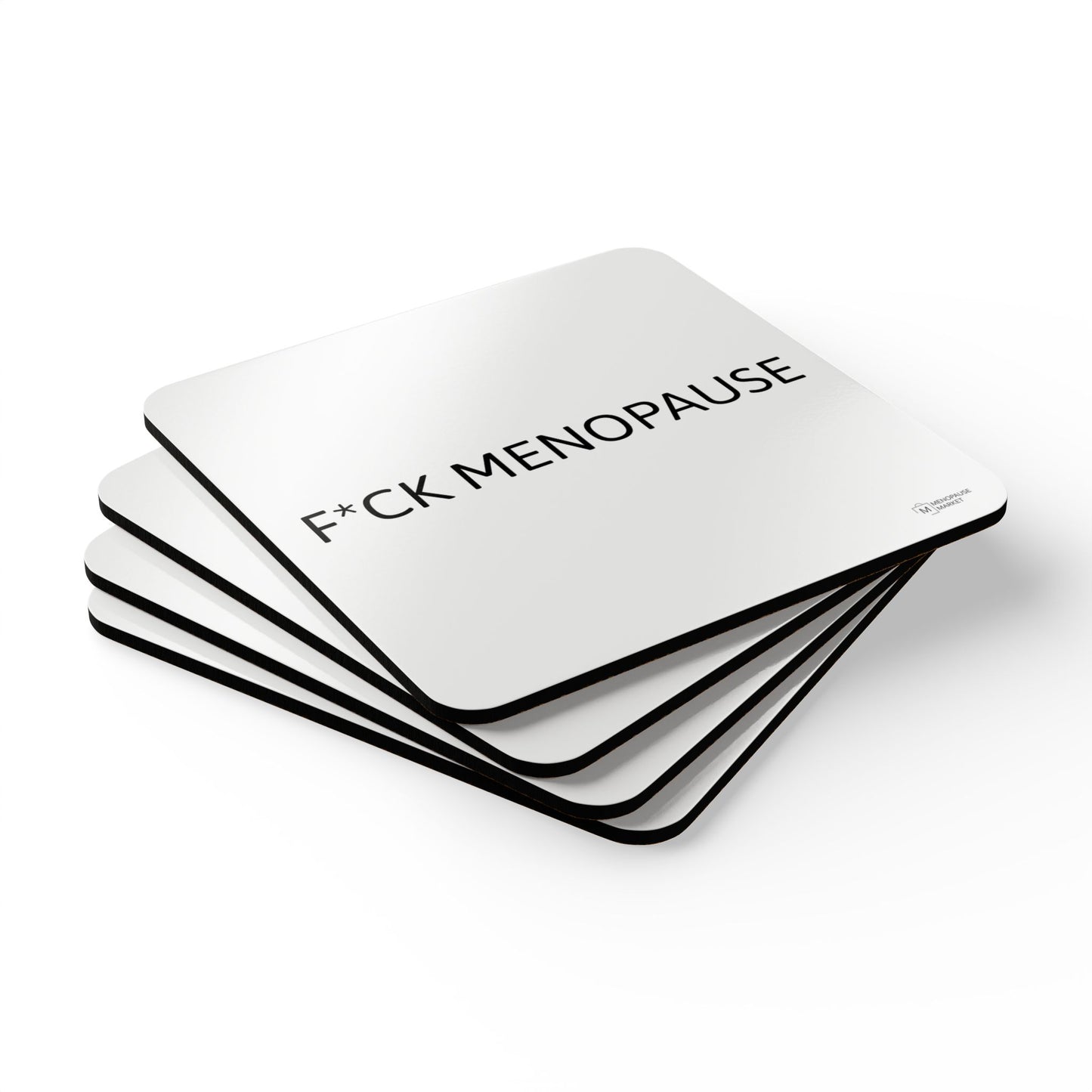 F*CK MENOPAUSE Corkwood Coaster Set